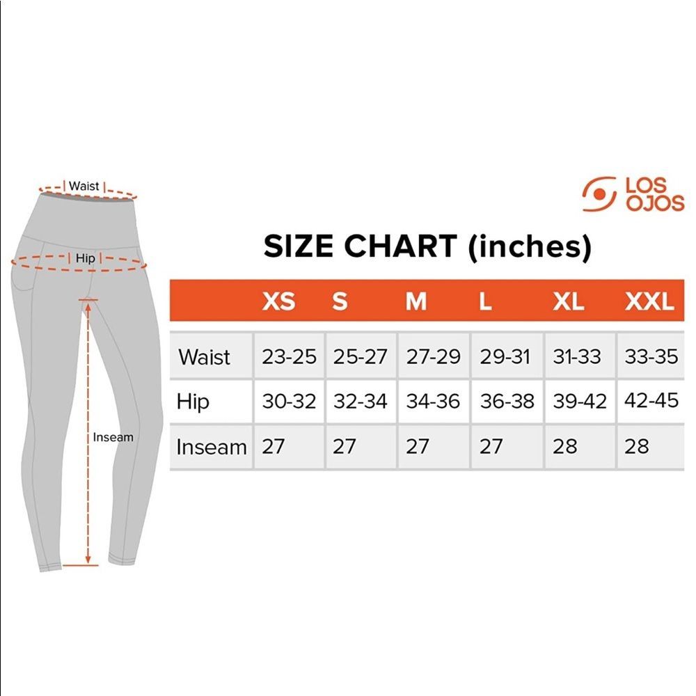 LOS OJOS - High Waist Yoga Pant Leggings with Pockets - Coral - Picture 7 of 9